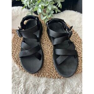 Merrell Mens Python Black Triple Black Strap Sport Water Sandals  Size 9